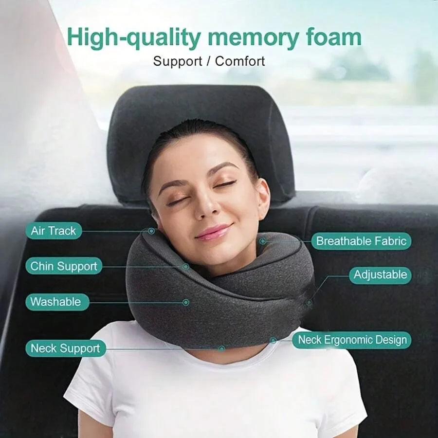 Super Soft Travel Pillow Comfort – Includes Handy Storage Bag