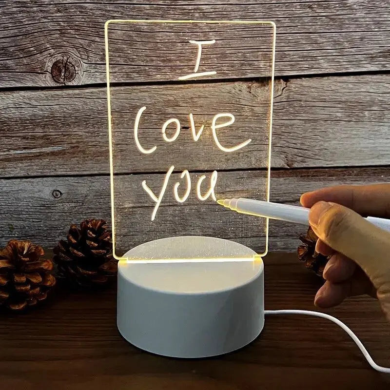 Smart LED Night Lamp Writing Board