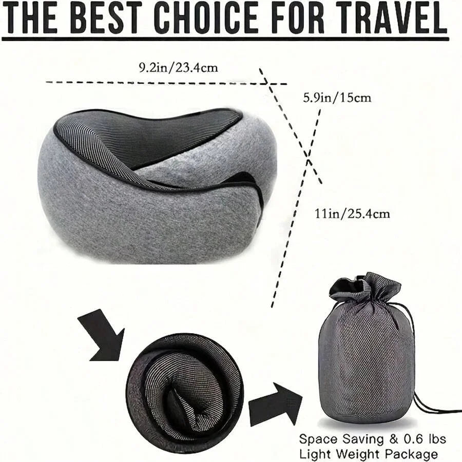 Super Soft Travel Pillow Comfort – Includes Handy Storage Bag