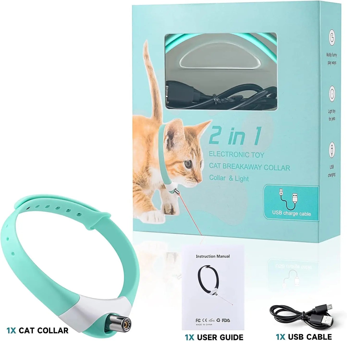 CatPlay™ - Collar with Laser Toy - Buy 1 Get 1 FREE Today Only!